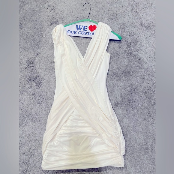 Bcbgmaxazria white cross cross dress - Picture 2 of 4